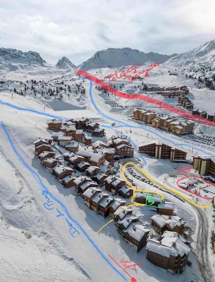 Chalet Familial Ideal 2 Familles Nombreuses Ski Aux Pied 12 Pers Plagne Soleil La Plagne-Tarentaise